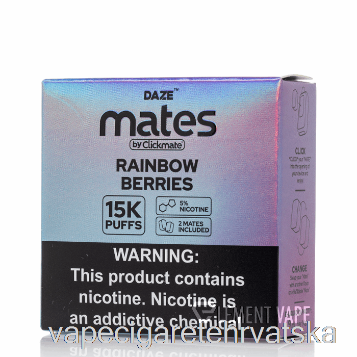 Vape Cigarete 7 Daze Mate Pods Dugine Bobice